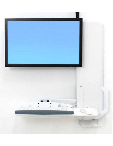 61-081-062 soporte para monitor 61 cm (24") Blanco Pared