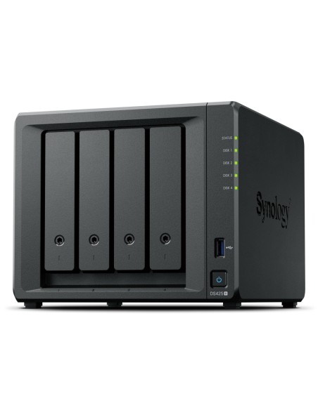 DiskStation DS425+ servidor de almacenamiento NAS Intel® Celeron® J4125 2 GB DDR4 0 TB Negro