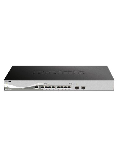 DXS-1210-10TS Gestionado L2/L3 10G Ethernet (100/1000/10000) 1U Negro, Plata