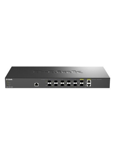 DXS-1210-12SC Gestionado L2/L3 1U Negro, Plata
