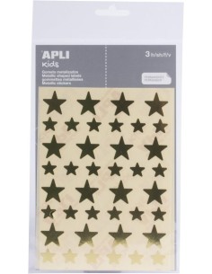 BOLSA 3 HOJAS GOMETS ESTRELLA ORO PERMANENTES