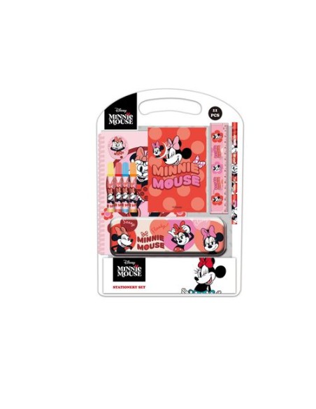 SET ESCRITURA MINNIE MOUSE NAIVE 27x375x3cm