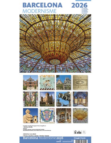 Cal 2026 Pared 16x16 cm Modernisme