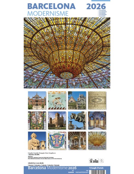 Cal 2026 Pared 16x16 cm Modernisme