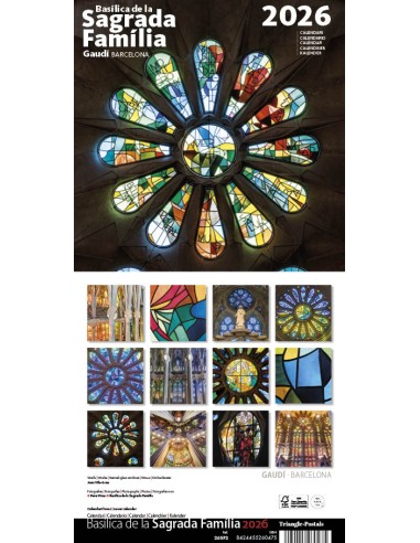 Cal 2026 Pared 16x16 cm S Familia 2 Vitralls