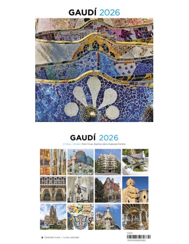 Cal 2026 ST 14x15 cm Gaudi