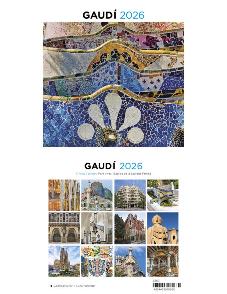 Cal 2026 ST 14x15 cm Gaudi