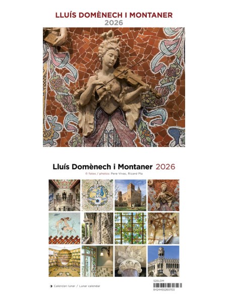 Cal 2026 ST 14x15 cm Lluis Domenech i Montaner