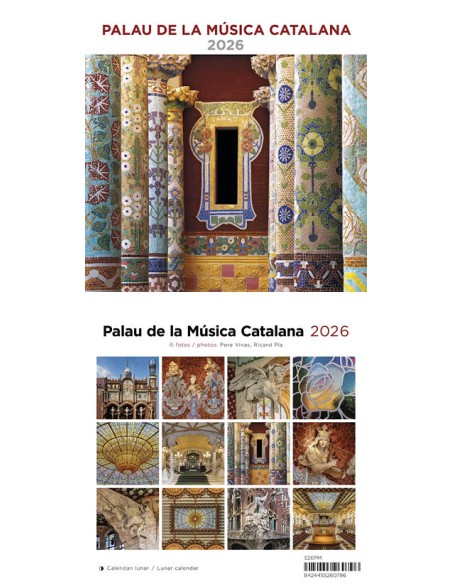 Cal 2026 ST 14x15 cm Palau de la Musica