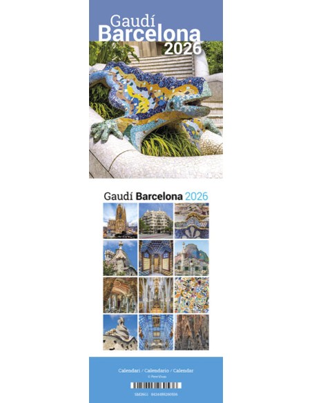 Cal 2026 ST Mini 9x12 cm Gaudi 1 drac