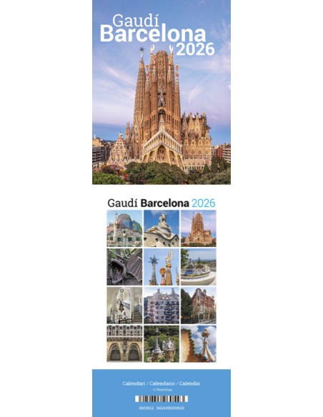 Cal 2026 ST Mini 9x12 cm Gaudi 2 S Familia