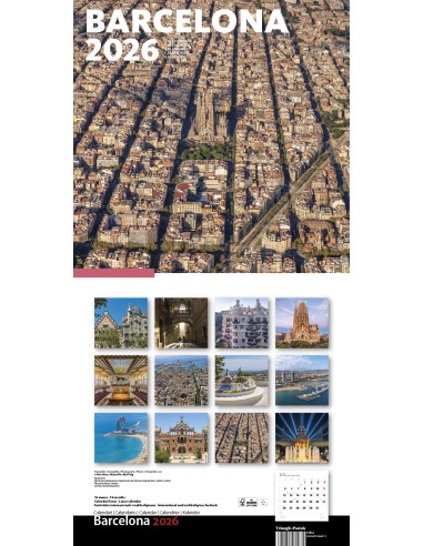 Cal 2026 Pared 30x30 cm Barcelona 2 Eixample