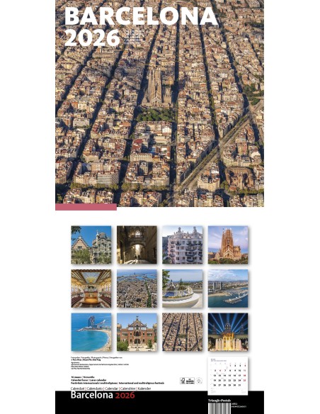 Cal 2026 Pared 30x30 cm Barcelona 2 Eixample