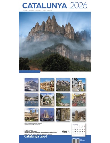 Cal 2026 Pared 30x30 cm Catalunya