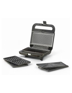 71408012 sandwichera 850 W Negro, Gris