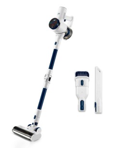 81406026 aspiradora de pie y escoba eléctrica Aspiradora escoba 2 en 1 Batería Secar Sin bolsa 0,5 L 300 W Negro, Blanco 2,2 Ah