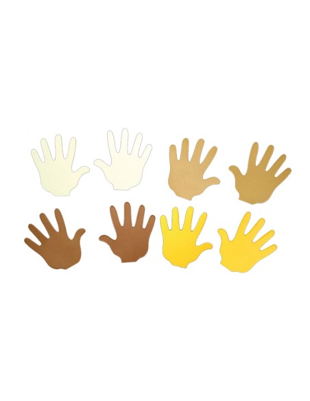 P.10UN MANOS ETNICAS 4 COLOR 9X9CM NIEFENVER