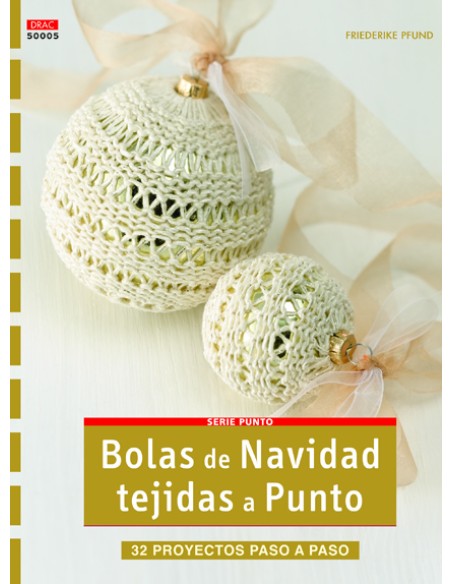 BOLAS DE NAVIDAD TEJIDAS A PUNTO
