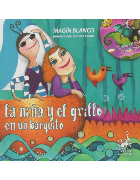 La nina y el grillo en un barquito La nina y el grillo en un barquito