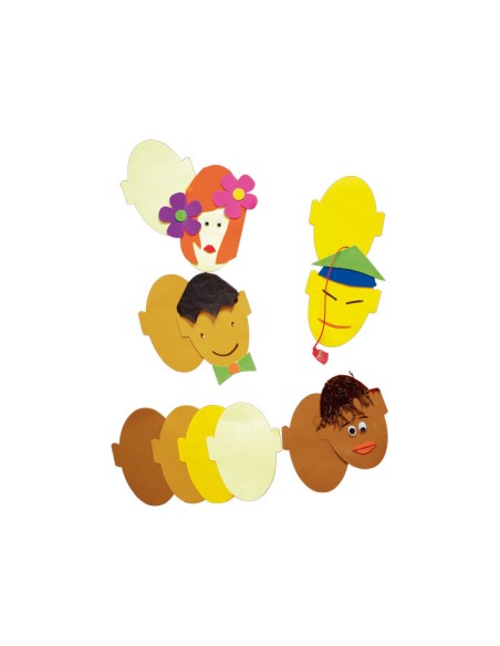 P.10UN. CARAS ETNICAS 4 COLOR 18X13CM NIEFENVER