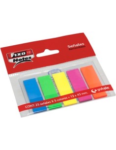 BLISTER MARCADORES AUTOADHESIVOS 13X43 5 COLORES NEON