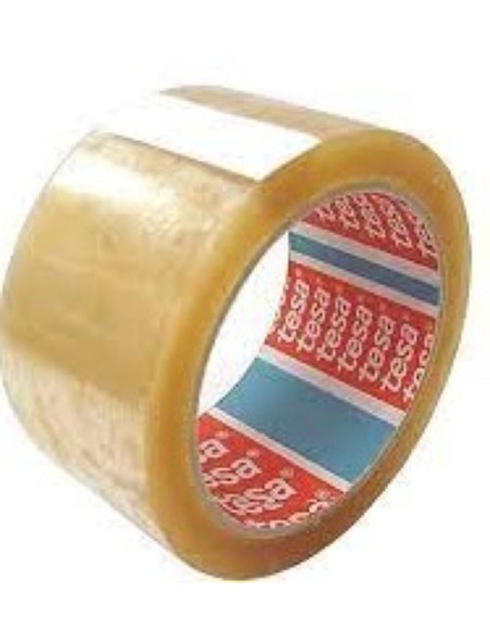 Pack 6 rollos cinta embalaje transparente tesapak 4024 66mx50mm poliolefina