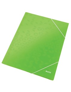 CARPETA SOLAP.LEITZ WOW CART. A4 VERDE - Pack de 10 unidades