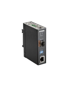 DIS-M100G-SW convertidor de medio 4000 Mbit/s Multimodo, Monomodo Negro