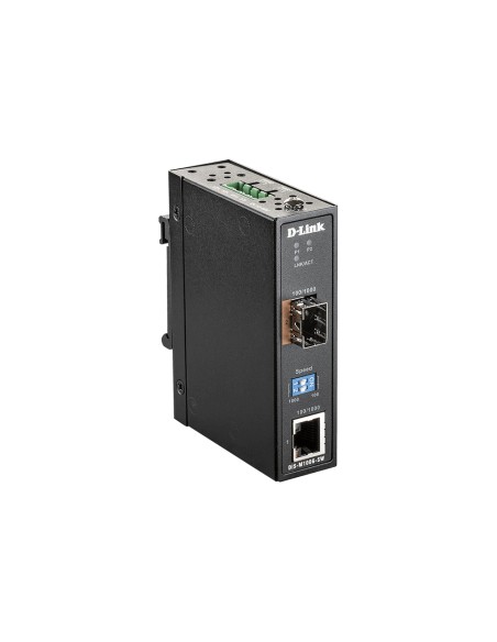 DIS-M100G-SW convertidor de medio 4000 Mbit/s Multimodo, Monomodo Negro