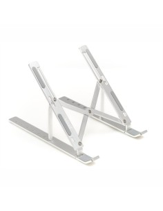 Soporte portátil plegable aluminio plata 17
