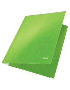 CARPETA SOLAP.LEITZ WOW CART. A4 VERDE - Pack de 10 unidades 2