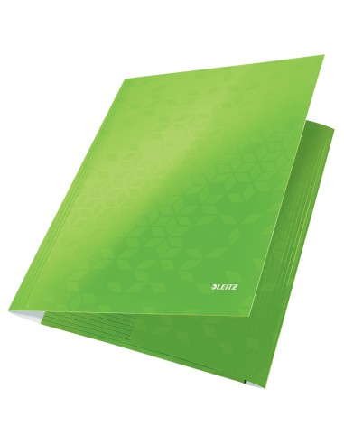 CARPETA SOLAP.LEITZ WOW CART. A4 VERDE - Pack de 10 unidades