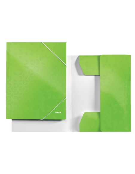 CARPETA SOLAP.LEITZ WOW CART. A4 VERDE - Pack de 10 unidades