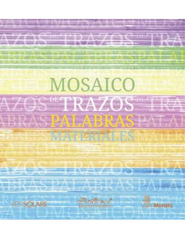 Mosaico de trazos palabras materiales