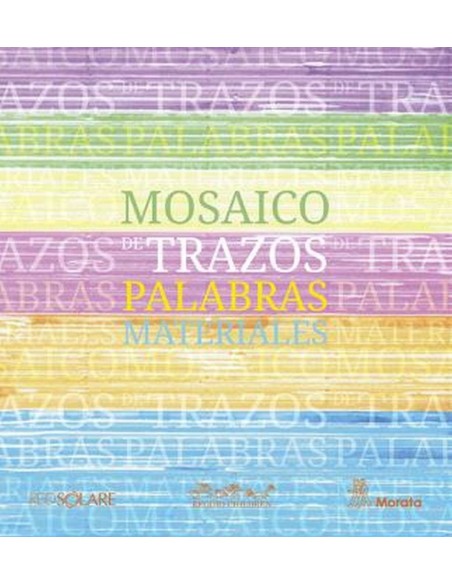 Mosaico de trazos palabras materiales