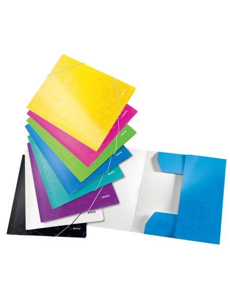 CARPETA SOLAP.LEITZ WOW CART. A4 VERDE - Pack de 10 unidades