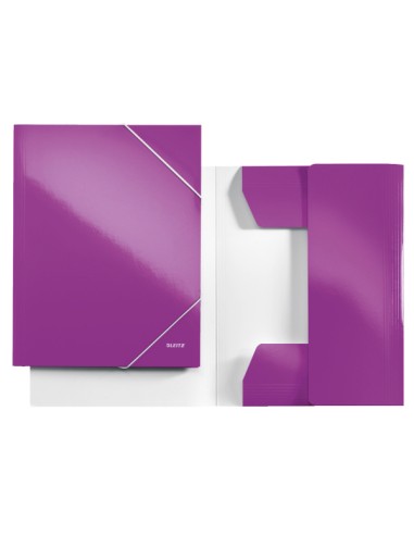 CARPETA SOLAP.LEITZ WOW CART. A4 VIOLETA - Pack de 10 unidades