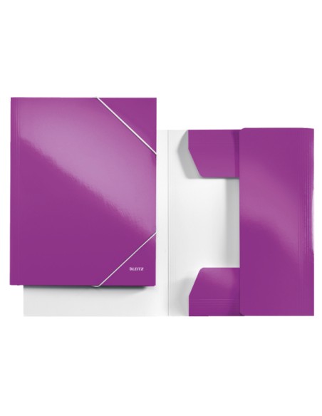 CARPETA SOLAP.LEITZ WOW CART. A4 VIOLETA - Pack de 10 unidades
