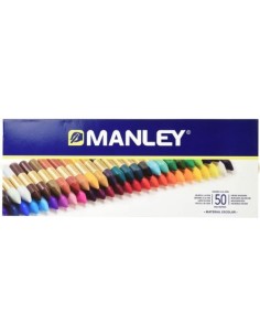 ESTUCHE 50 CERAS MANLEY BLANDAS COLORES SURTIDOS
