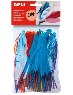 BOLSA 100 PLUMAS COLORES SURTIDOS