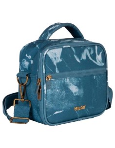 MILAN BOLSA ISOTÉRMICA PORTA ALIMENTOS 3,5L CON 3 RECIPIENTES SERIE LAVA AZUL