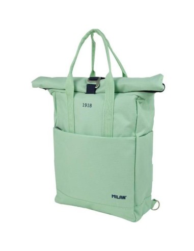 MILAN MOCHILA URBANA C/CIERRE SUPERIOR ENRROLLABLE 10L SERIE 1918 VERDE