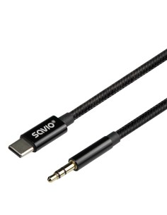 CL-187 cable de audio 1 m Negro