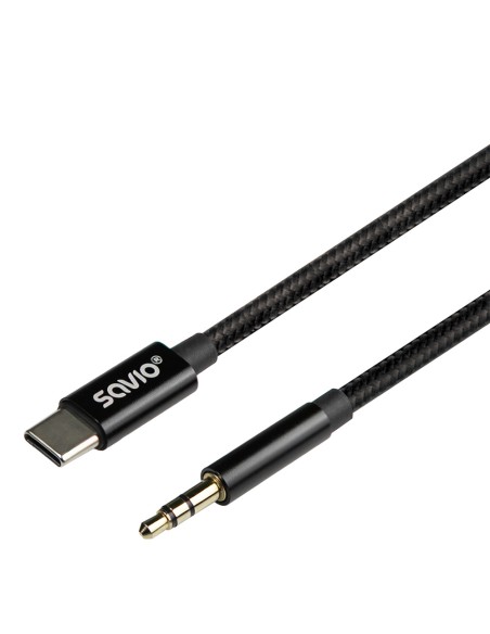 CL-187 cable de audio 1 m Negro