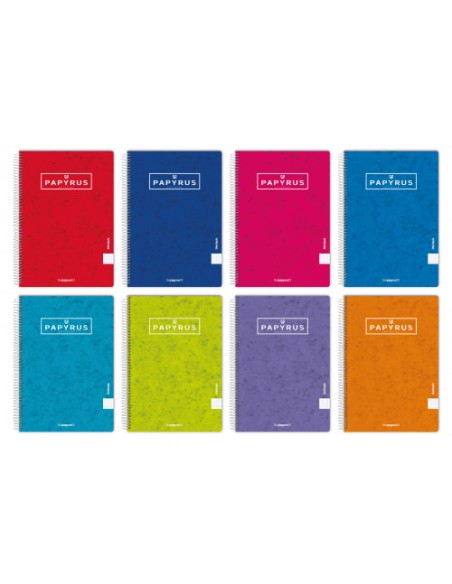 CUADERNO TAPA CONTRACOLADA UNICLASIC FOLIO 80 HOJAS 90GR. PAUTA 2,5 COLORES SURTIDOS PAPYRUS 88441096