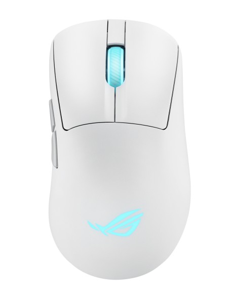 ROG Keris II Origin WHT ratón Juego mano derecha RF Wireless + Bluetooth + USB Type-A Óptico 42000 DPI ROG Keris II Origin WHT ratón Juego mano derecha RF Wireless + Bluetooth + USB Type-A Óptico 42000 DPI