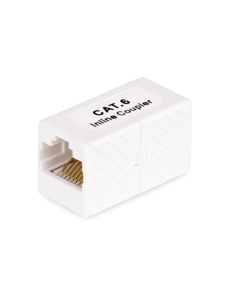 Acoplador RJ45 - Acoplador UTP - Acoplador de Cable de Red - Conector sin Blindar T568 - Cat6 - Hembra a Hembra - Extensión de C