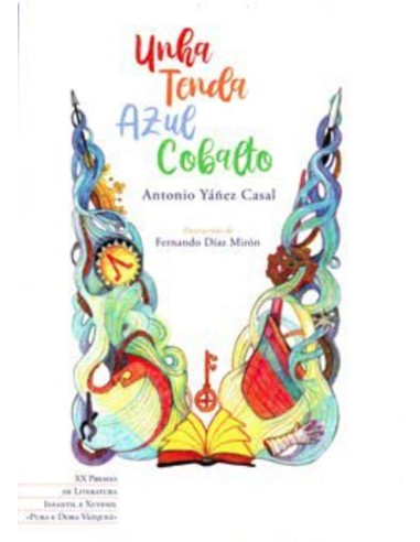 Unha tenda azul cobalto