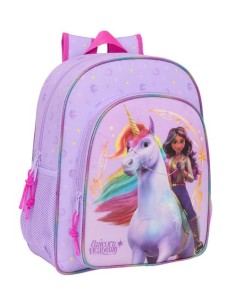 MOCHILA JUNIOR ADAPTCARRO UNICORN ACADEMY 32x38x12cm