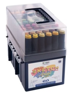 C 60 MARCADORES SKETCH COLORING